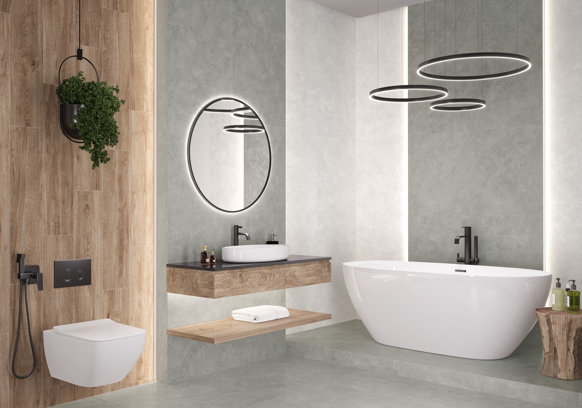 Керамогранит Альма Керамика Шарп/ Sharp GFA3060SHP07R серый 30x60