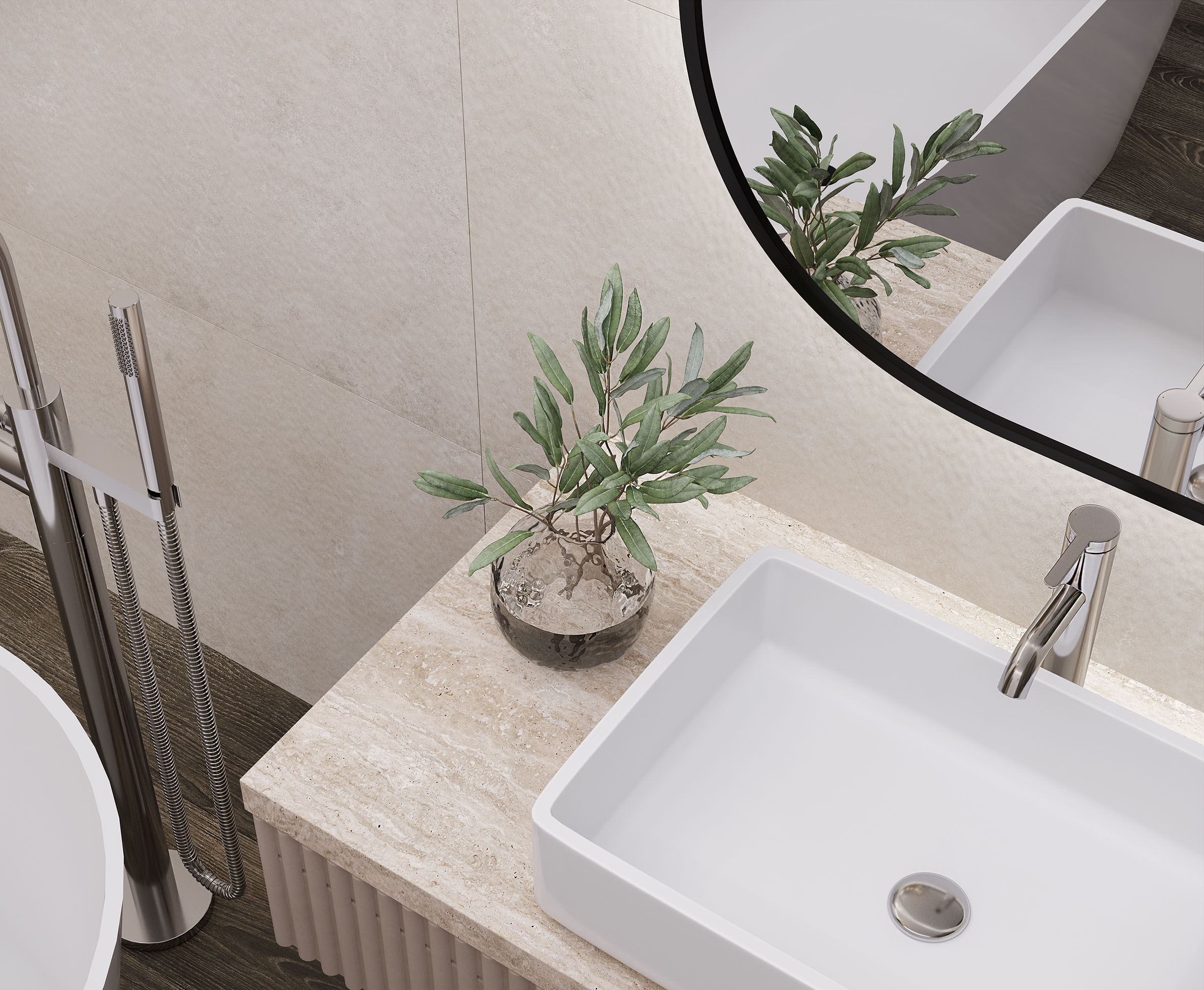 Керамогранит Laparet Charon Cream 60x120 матовый