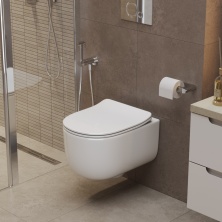 Унитаз подвесной безободковый BelBagno Soft BB084CH-TOR