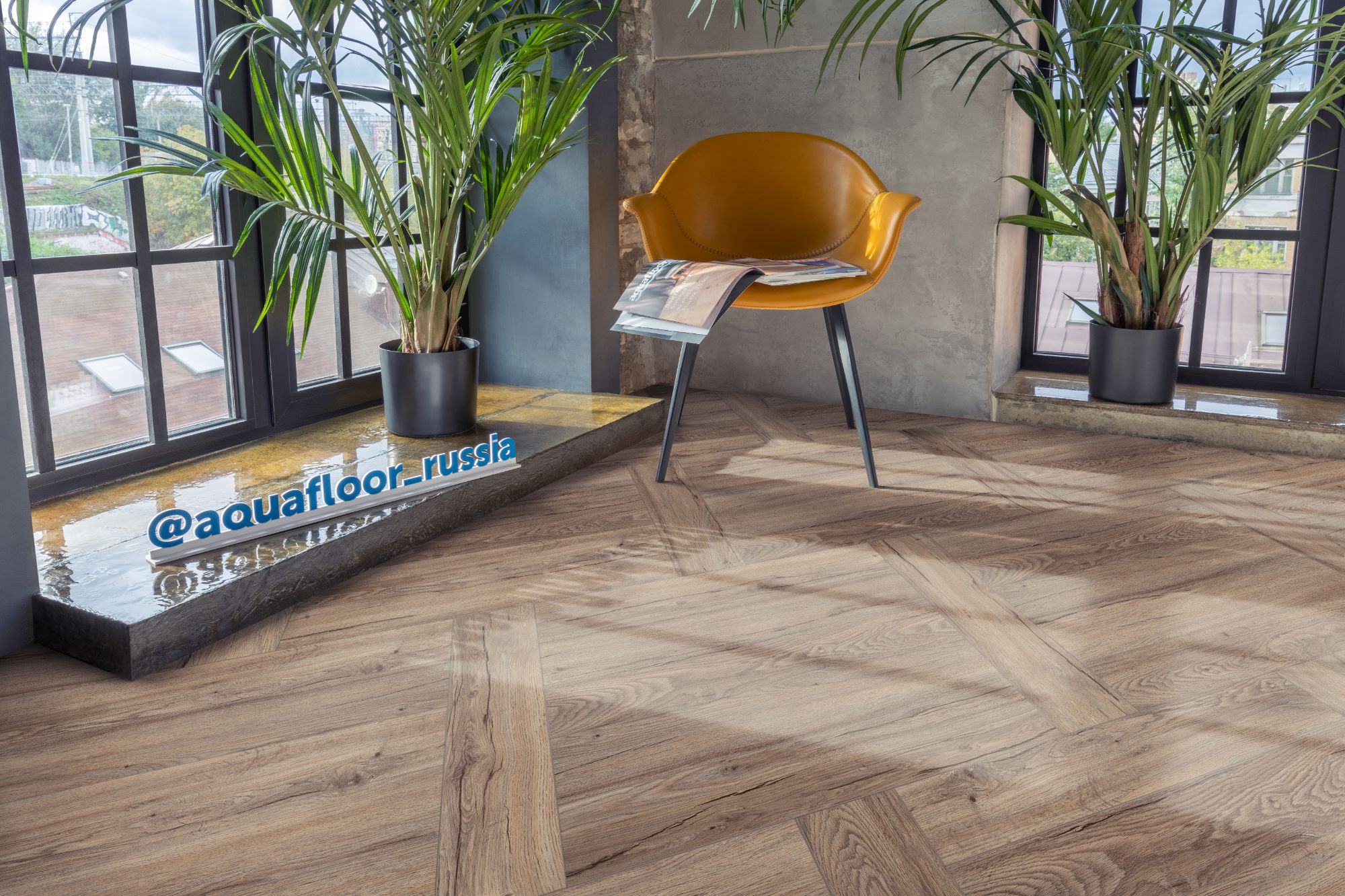 Кварцвиниловая плитка Aqua Floor Спейс Паркет Лайт/ Space Parquet Light AF4501PQL 610x122 Дуб Светлый замковый кварц винил напольный