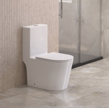 Унитаз-моноблок безободковый BelBagno Tre BB673CP-MN-TOR/SC с крышкой-сиденьем микролифт