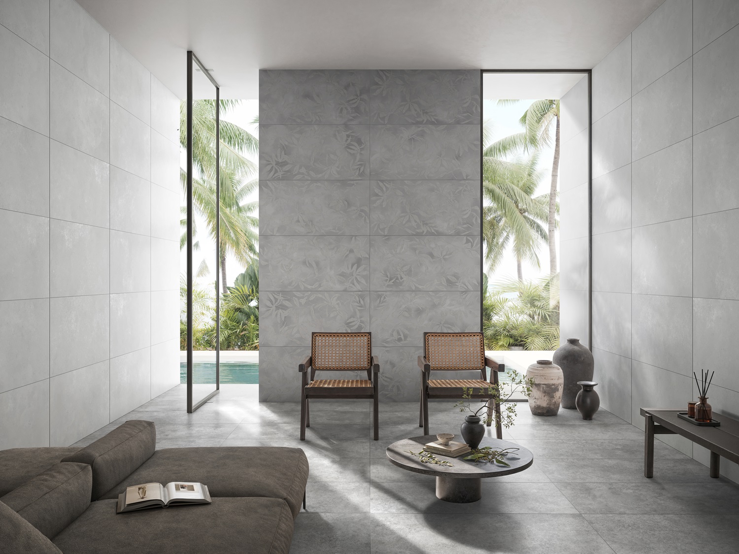 Керамогранит Vitra УрбанШик/ UrbanChic Темно-серый R10A K958009R 60x120