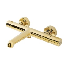 Смеситель для ванны и душа BelBagno UNO-VASM-ORO