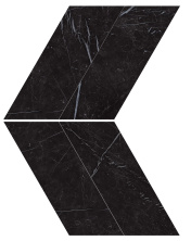 Мозаика Атлас Конкорд Италия Марвел Стоун/ Marvel Stone Nero Marquina Chevron Lappato 22.5x22.9 AS1W