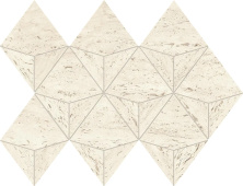 Мозаика Атлас Конкорд Италия Марвел Травертине/ Marvel Travertine White Mosaico Origami 28x41.2 AF9J