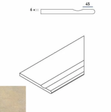Бортик с выемкой закругленный правый Италон Дистрикт х2/ District X2 Sand 30x60