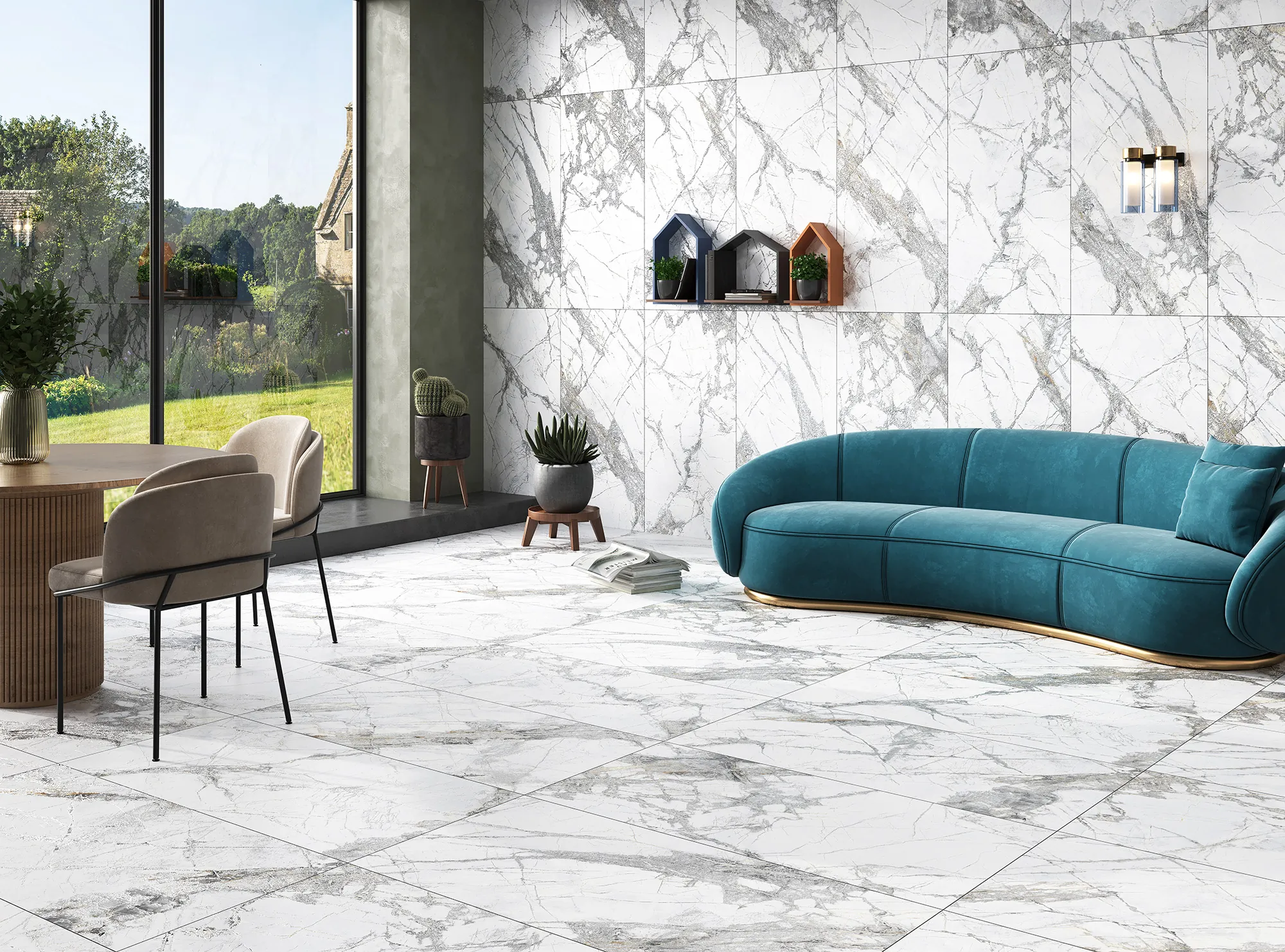 Керамогранит Аркадия Керамика CR4018-A Malta Bianco Carving 60x120 белый