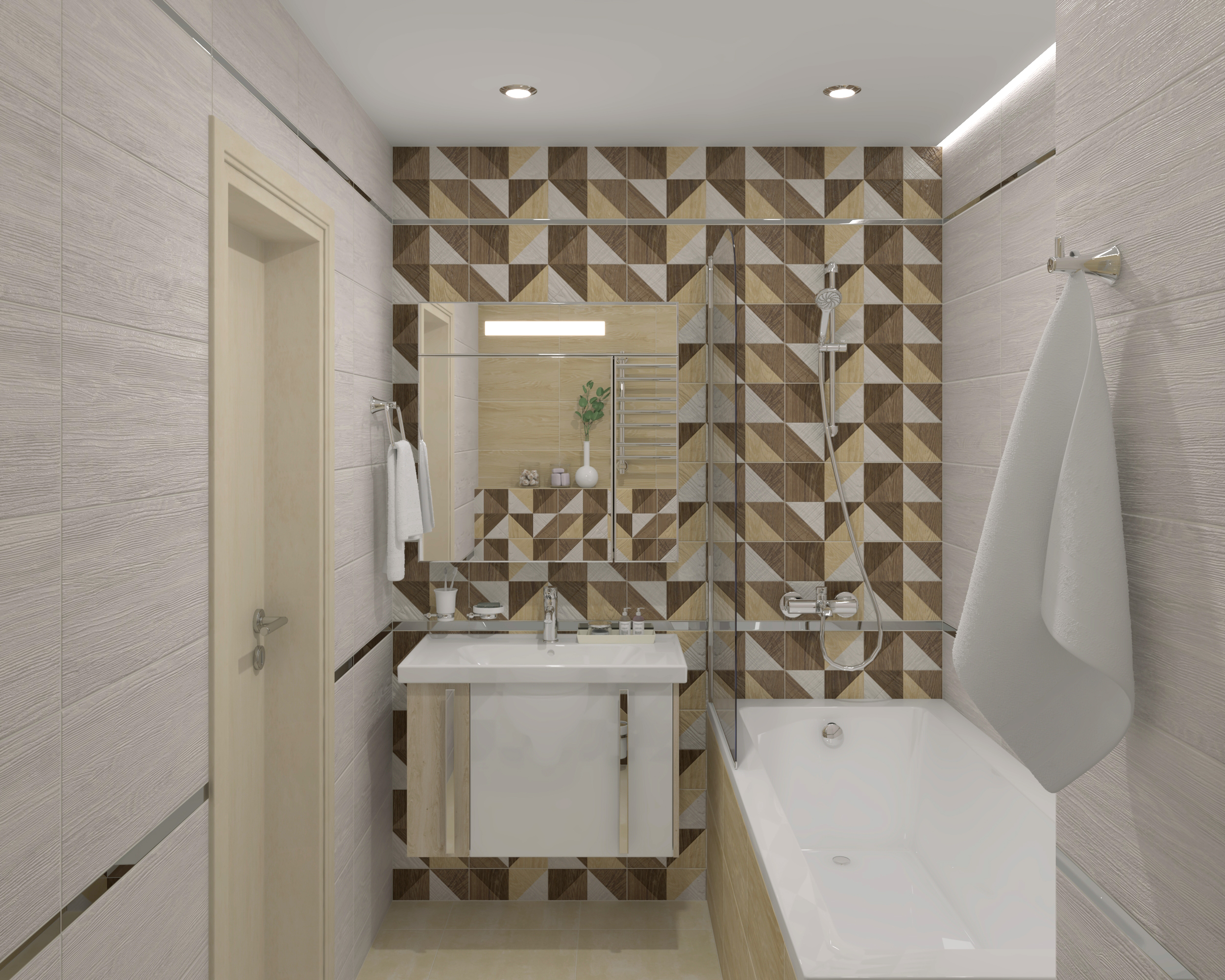 Керамическая плитка (34003) Laparet Village серый 25x50 матовый