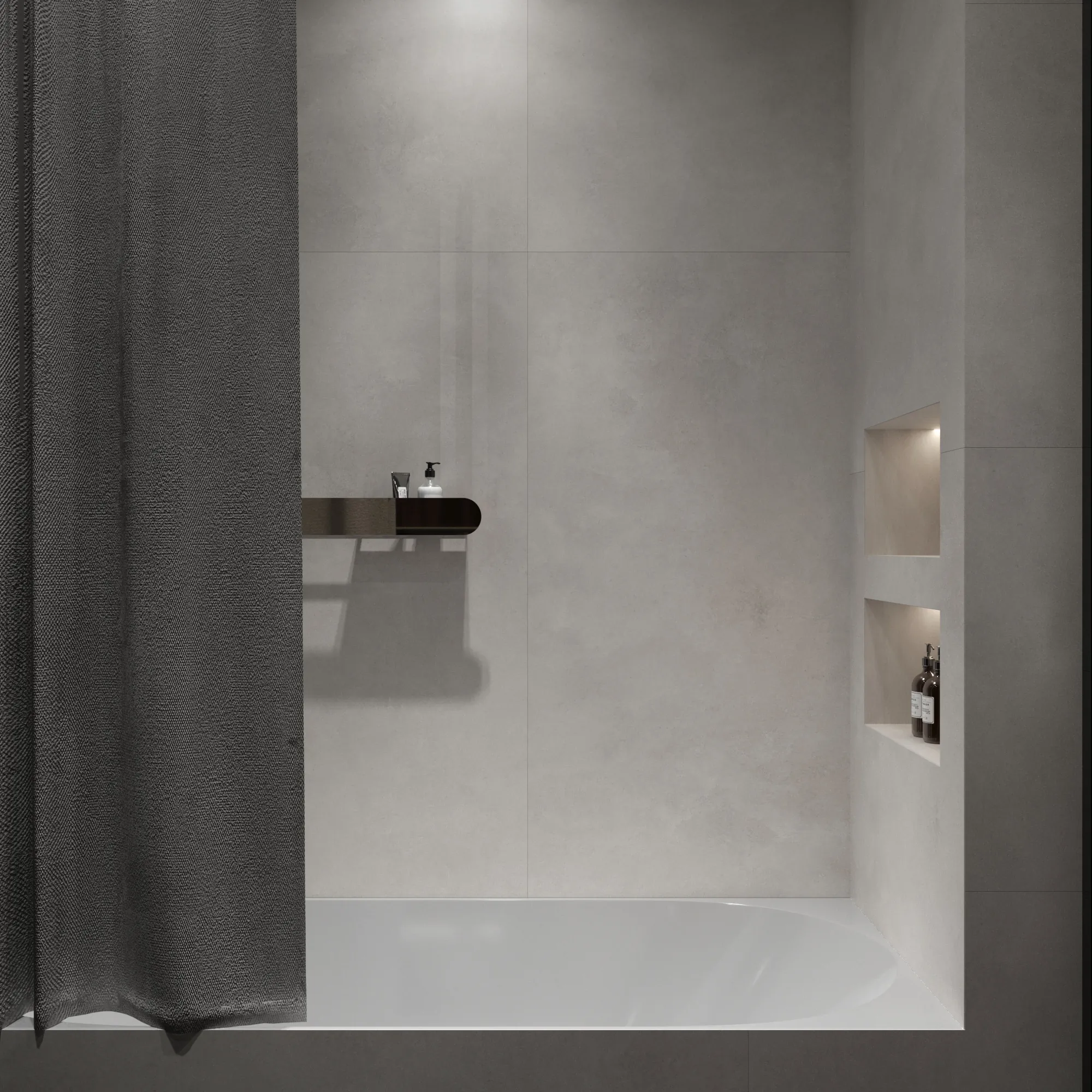 Керамогранит Креанза CZ-RT04-B Cement Bianco Matt Rustic 80x160 белый
