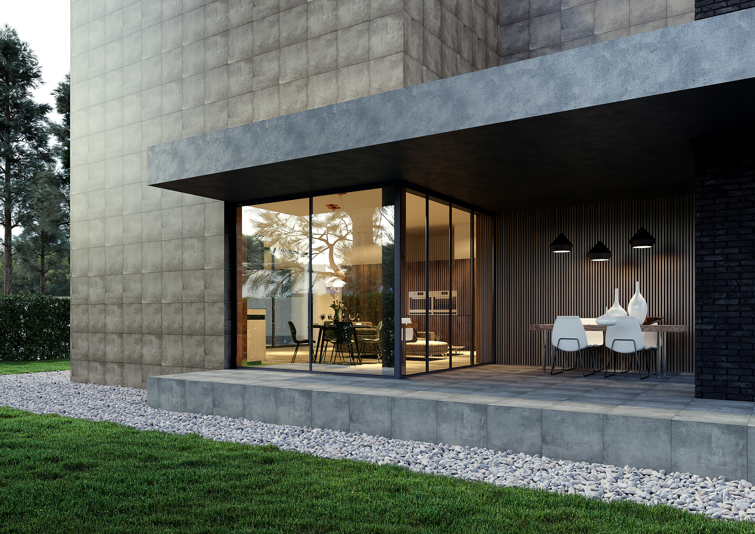 Керамогранит Grasaro Beton White 60x120 G-1104/MR/600x1200x11