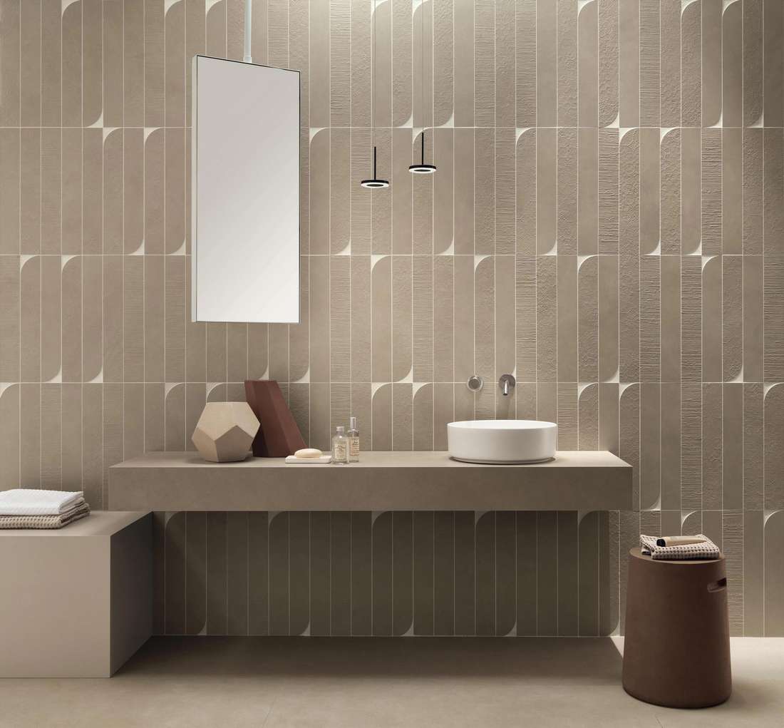 Керамическая плитка Атлас Конкорд Италия Буст Натурал/ Boost Natural Ash 3D Wave Matte 50x120 A64Z