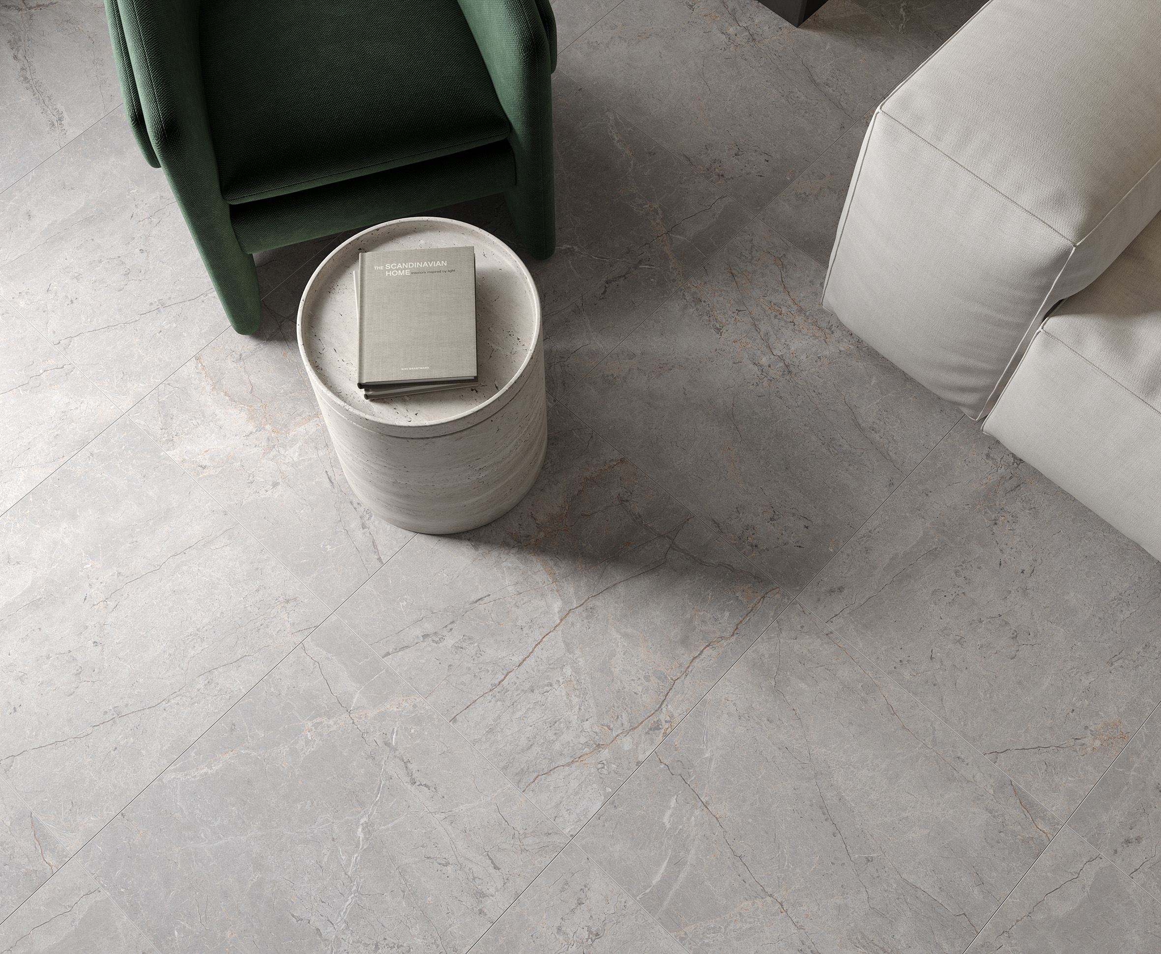 Керамогранит Laparet Carved River Gray 60x120 глянцевый