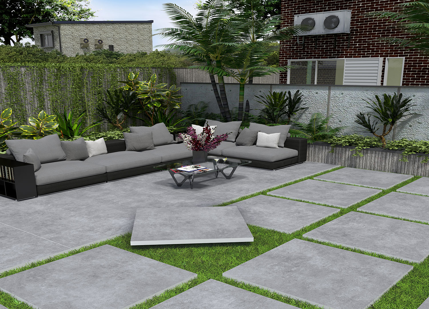Керамогранит Persepolis Tile Jura Dark Grey 72047 серый 60x120