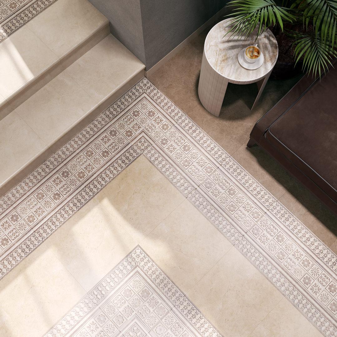 Плинтус Kerama Marazzi SG158100R\5BT Фаральони беж 7,6x40,2