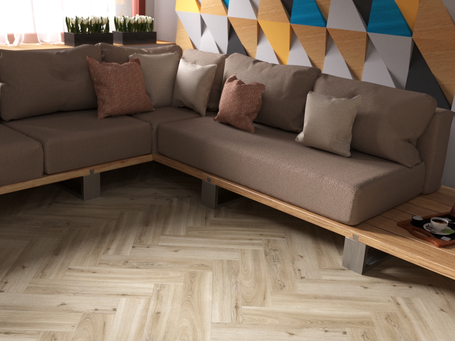 Кварцвиниловая плитка Fine Floor Craft Short Plank FF-016 Дуб Виндзор кварц винил напольный