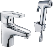 Смеситель для раковины с гигиеническим душем Haiba HB1268