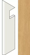 Ступень левая Атлас Конкорд Италия Эксенс/ Exence Almond Battiscopa Sag.Sx AMBG 7.2x30