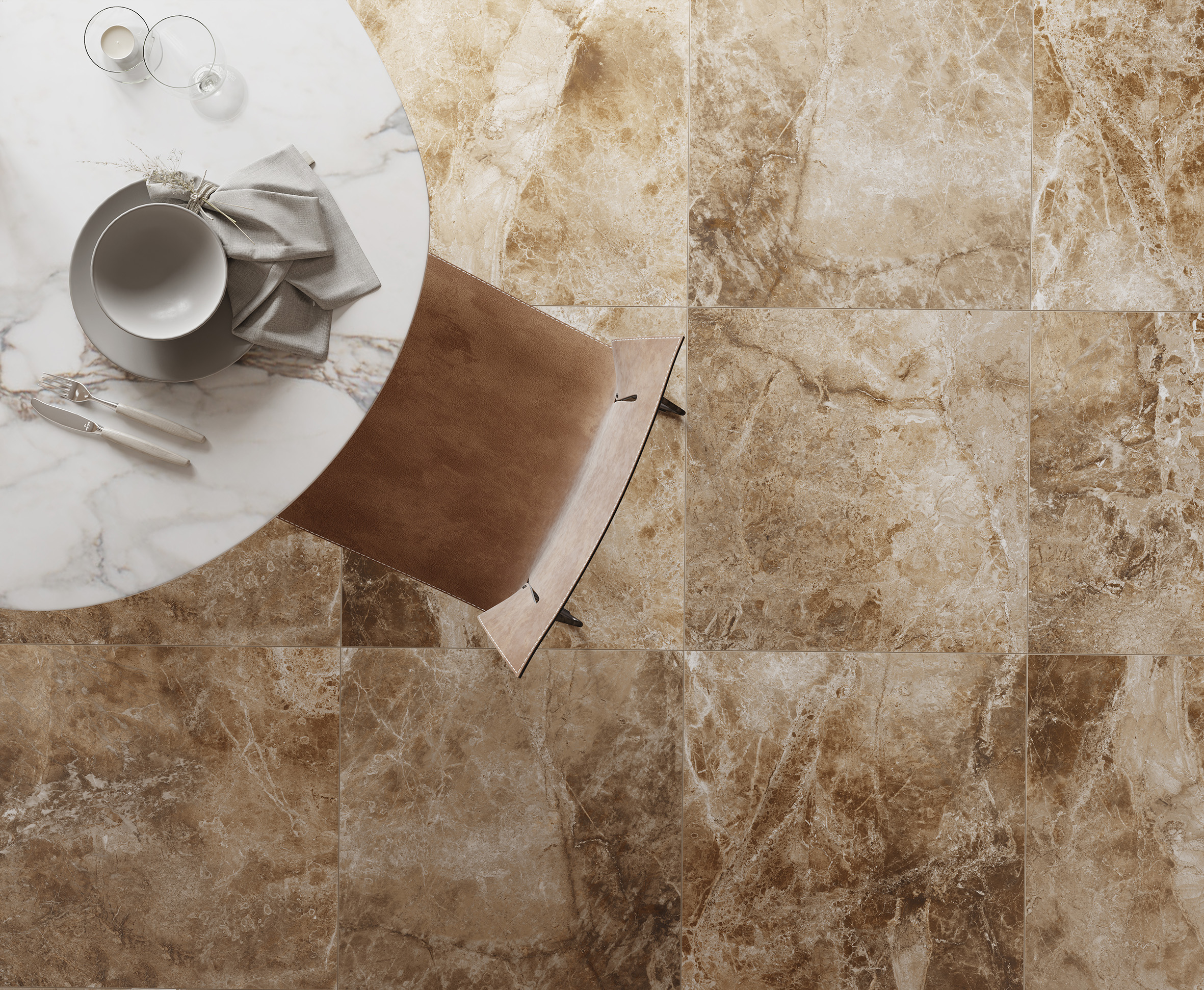 Керамогранит Laparet Krazzy Brown 60x120 полированный