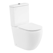 Унитаз-компакт безободковый BelBagno Amanda BB051CPR, бачок BB051T