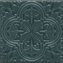 Декор Kerama Marazzi KMD3STA003BN Фес зеленый темный глянцевый 15x15