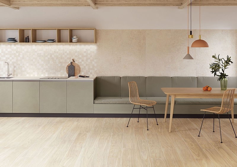 Керамогранит Vitra Вуд-Х/ Wood-X Орех Тауп R10A 20x120 матовый