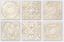 Вставка Kerama Marazzi A1294\SG1550 Сонет беж 4,7x4,7