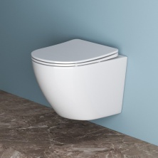 Унитаз подвесной безободковый BelBagno Uno BB3105CHR/SC с крышкой-сиденьем микролифт