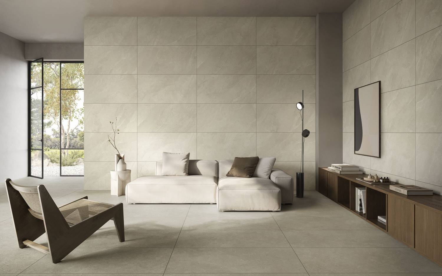 Керамогранит Vitra АрдэСтоун/ ArdeStone Песочный Матовый R10A 120x60