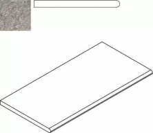 Бортик Италон Дискавер/ Discover X2 Грэй закругленный 30x60