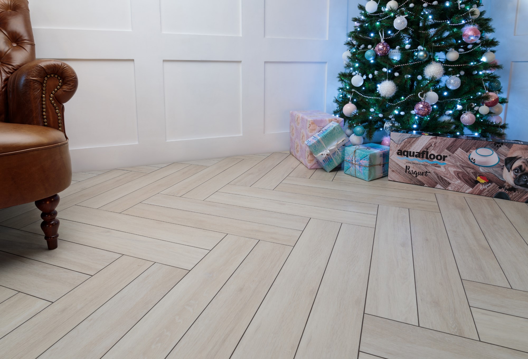 Кварцвиниловая плитка Aqua Floor Паркет плюс/ Parquet Plus AF6011PQ+ 720x120 Дуб Светлый замковый кварц винил напольный