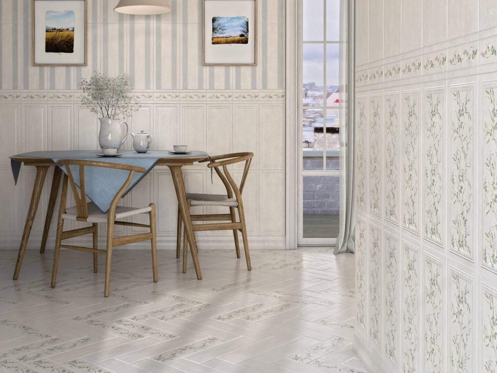 Керамогранит Kerama Marazzi SG401500N Кантри Шик белый 9,9x40,2