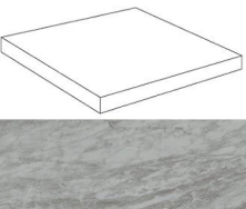 Ступень угловая правая Атлас Конкорд Италия Marvel Bardiglio Grey Scalino Ang. Dx ATEG 33x33