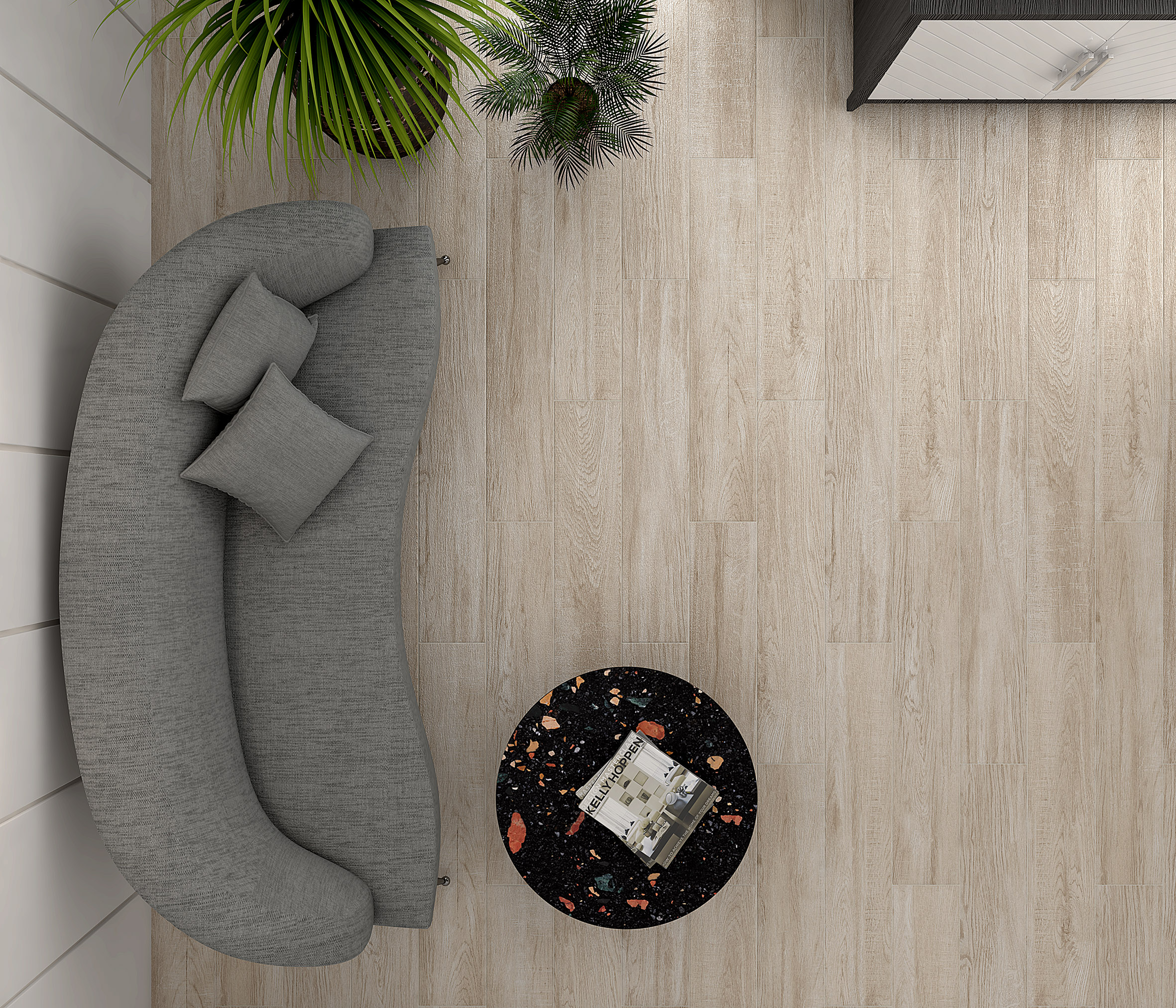 Керамогранит (SG517900R) Laparet Rainwood бежевый 20x119.5 матовый