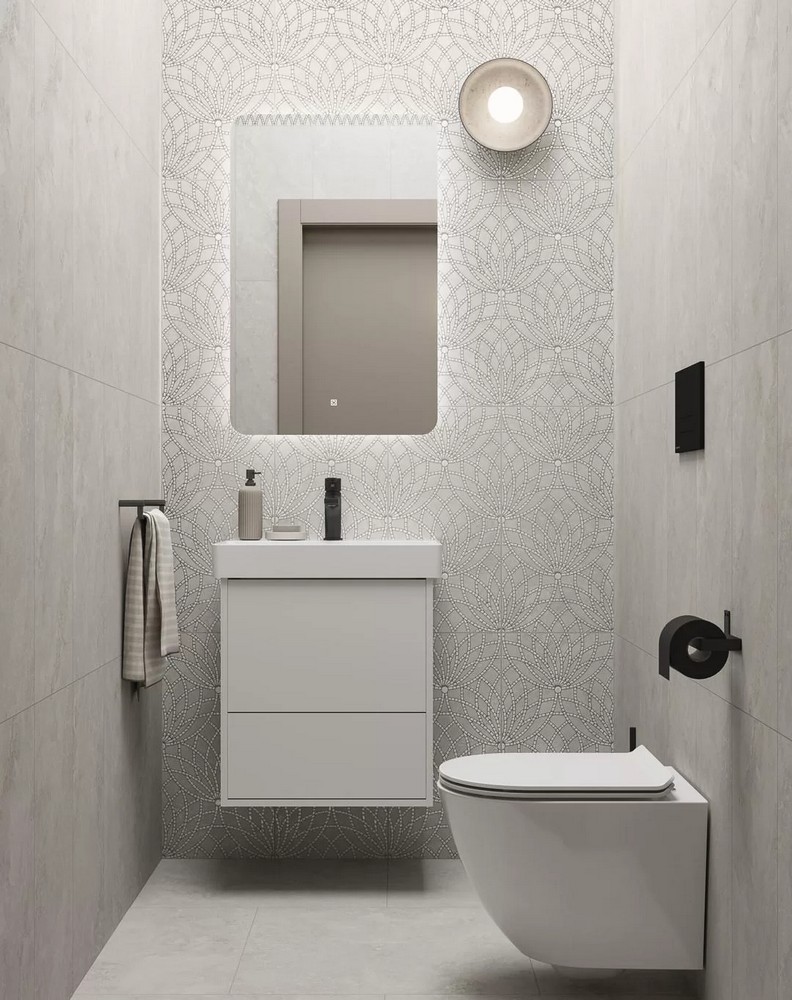 Декор Kerama Marazzi KMD3STA089BR Литос серый светлый матовый обрезной 30x60