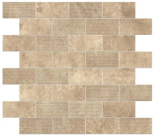 Декор Атлас Конкорд Италия Аикс/ Aix Beige Tumbled Minibrick 30.5x30.5 9AKE