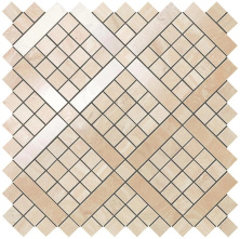 Мозаика Атлас Конкорд Италия Марвел Про/ Marvel Pro Travertino Alabastrino Diagonal Mosaic 30.5x30.5 9MVA