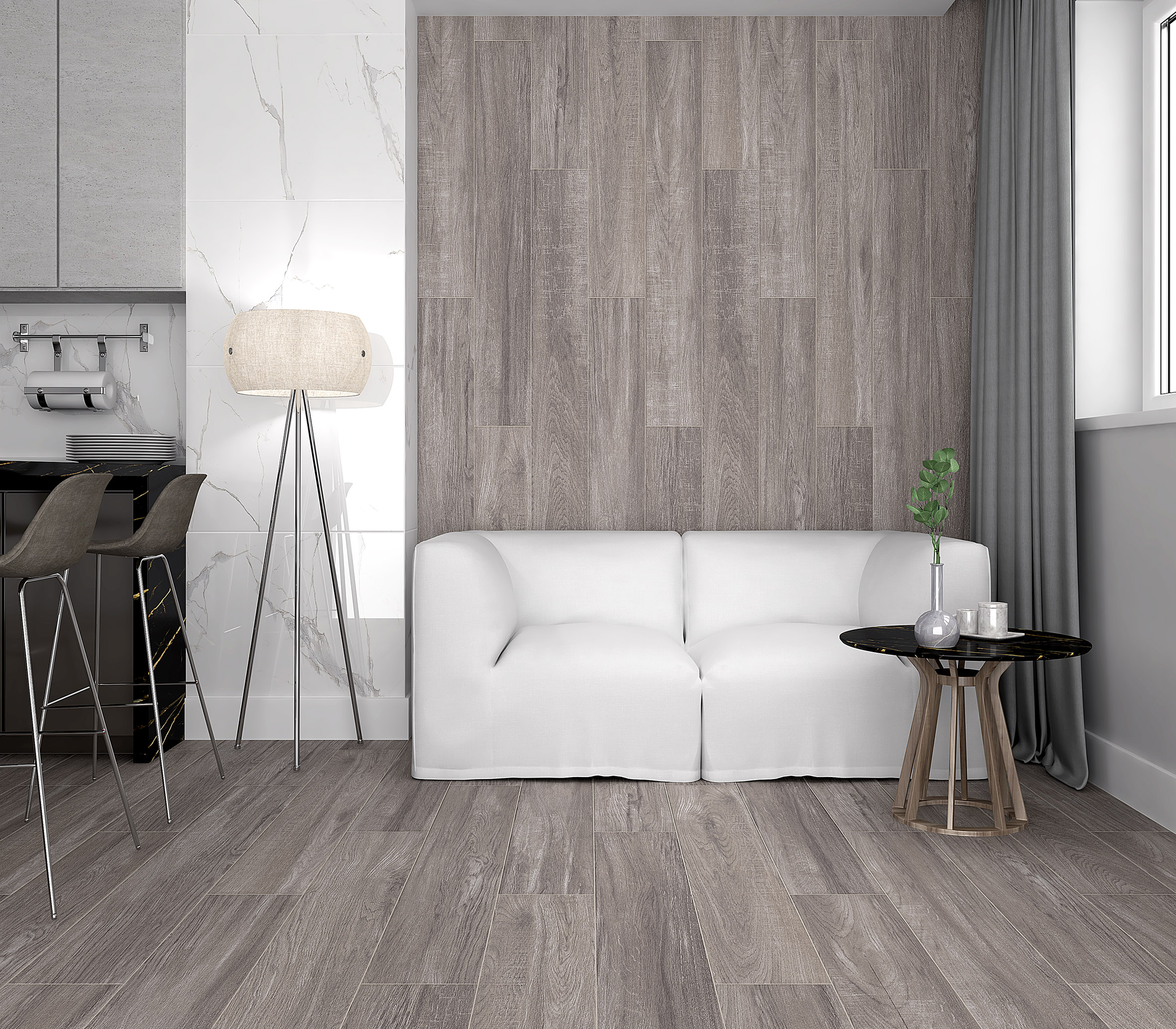 Керамогранит (SG517900R) Laparet Rainwood бежевый 20x119.5 матовый