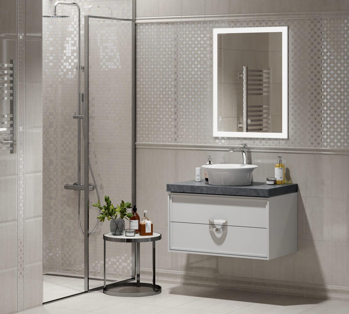Декор Kerama Marazzi Туф бежевый светлый глянцевый 20x30 OS\A216\8340