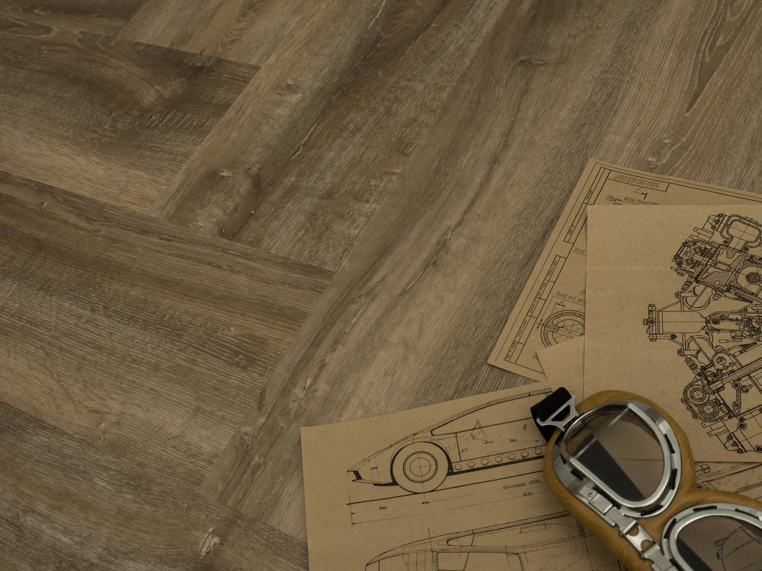 Кварцвиниловая плитка Fine Floor Gear FF-1810 Дуб Адрия кварц винил напольный