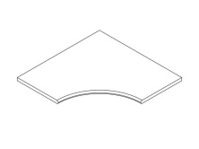 Бортик изогнутый закругленный Атлас Конкорд Лэндстоун/ Landstone Найт 60x60