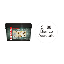 Антибактериальная затирка + клей Литокол STARLIKE DEFENDER EVO 1кг S.100 BIANCO ASSOLUTO