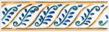 Бордюр Kerama Marazzi Капри майолика 3x9.8 STG\A493\1146H