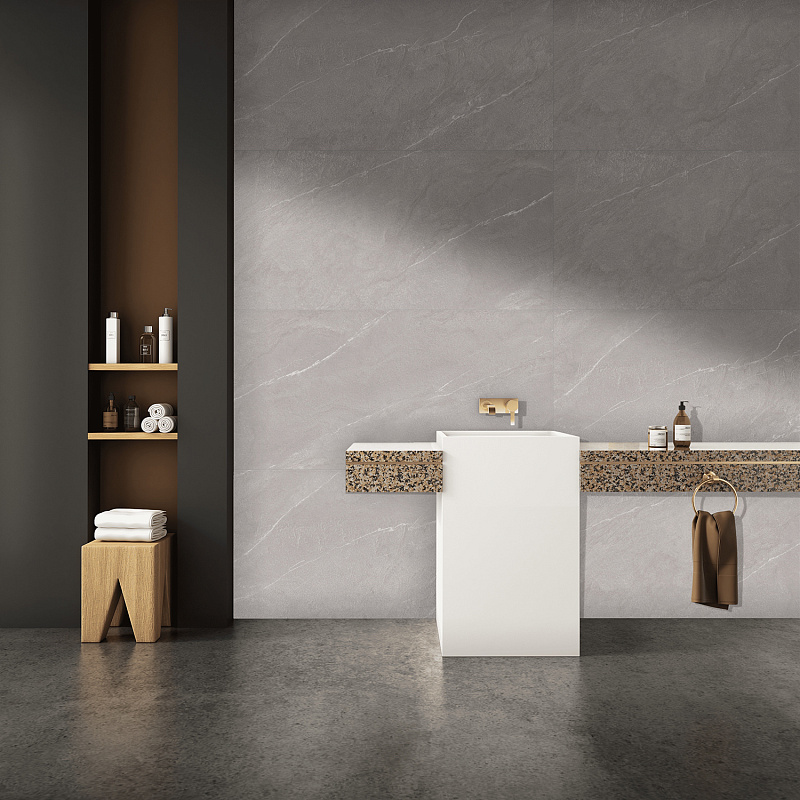 Керамогранит Азарио Crusty Bianco Fantastico 80X160 Carving F231123016C белый