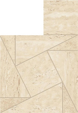 Мозаика Атлас Конкорд Италия Марвел Травертине/ Marvel Travertine Sand Mosaico Tessellation 22x31.6 AF9H
