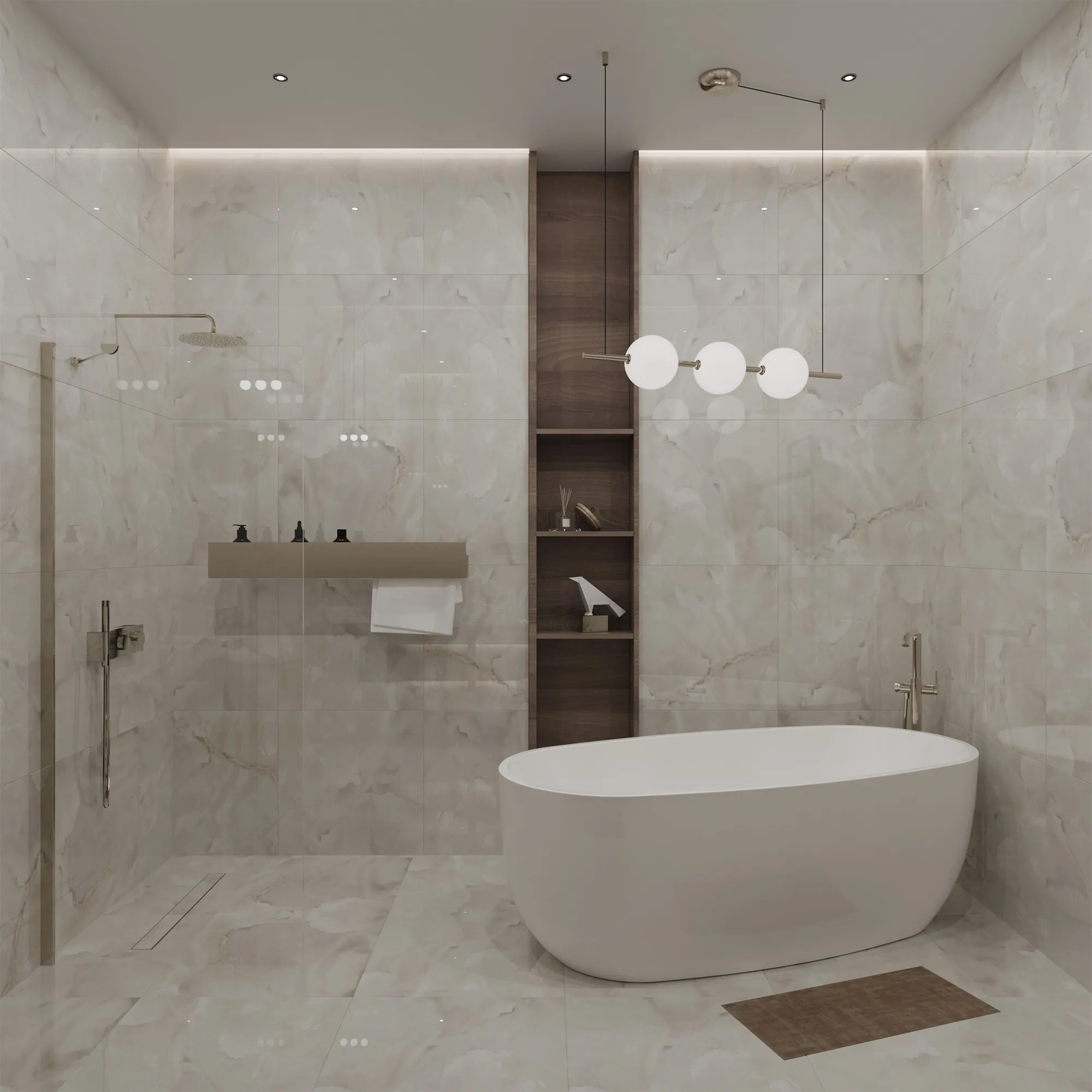 Керамогранит Аркадия Керамика FP1013-A Onice Pearl Full Polished 60x60 кремовый