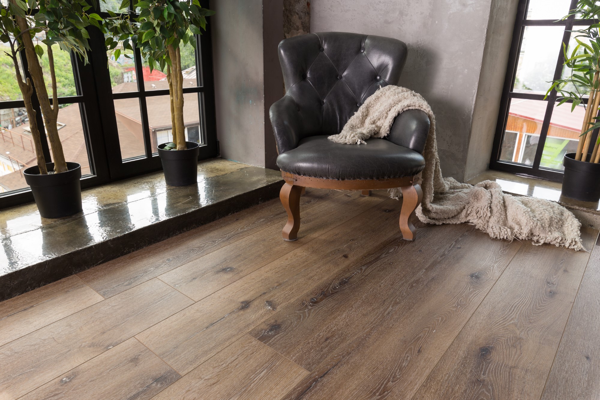 Кварцвиниловая плитка Aqua Floor Риалвуд ИксЭль/ Realwood XL AF8002XL 1524x228 Дуб Светлый замковый кварц винил напольный
