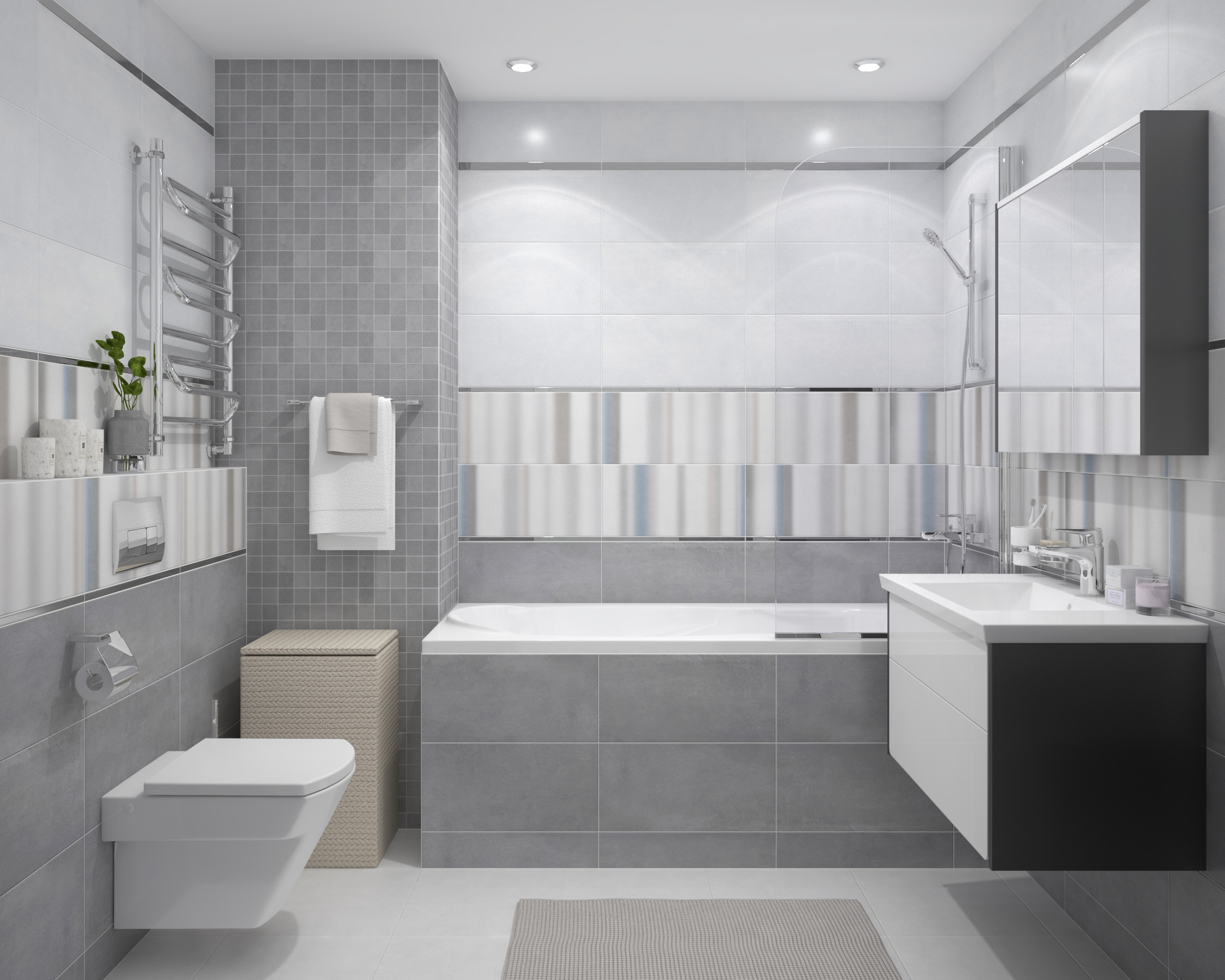 Мозаика (MM34041) Laparet Depo мозаичный белый 25x25 матовый