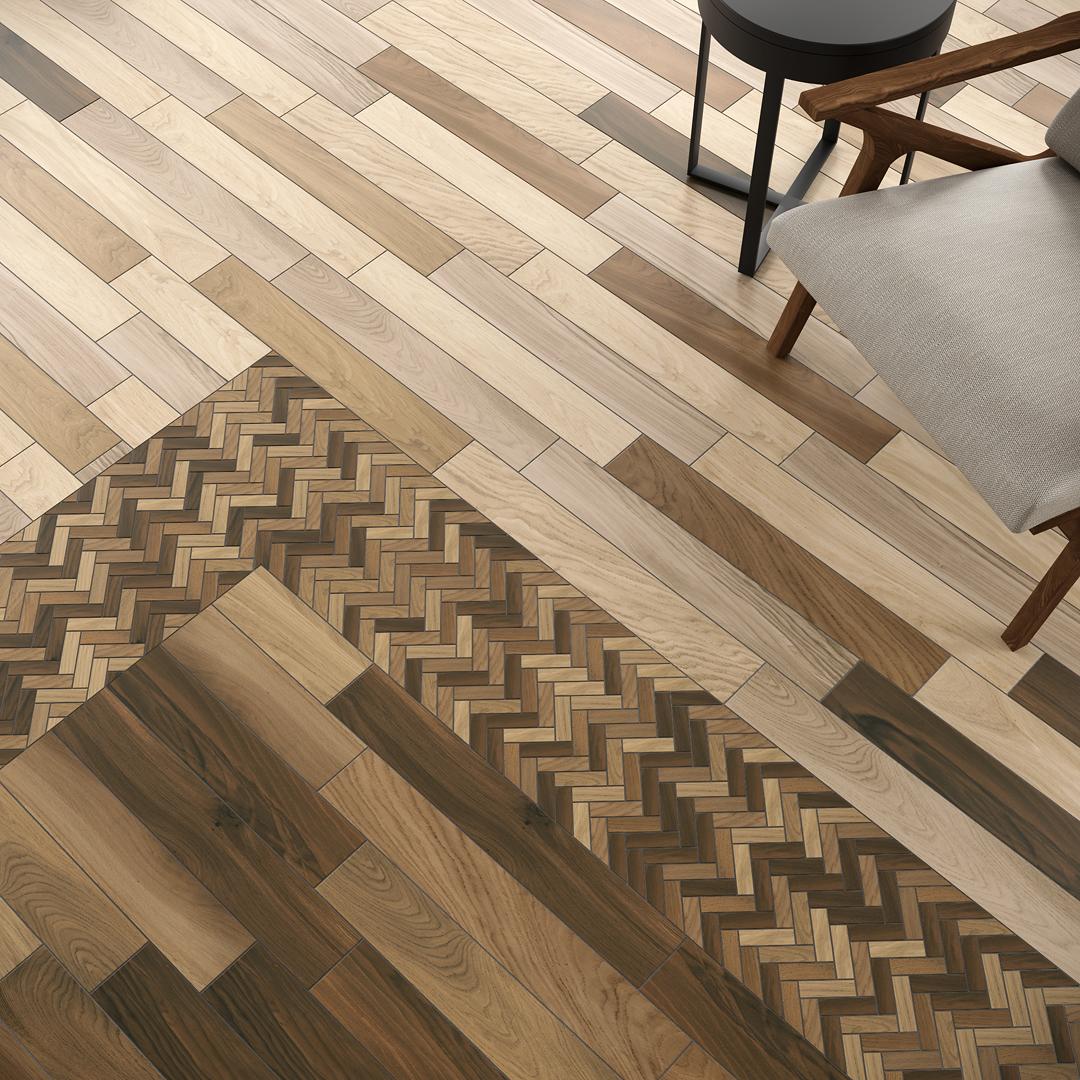 Керамогранит Kerama Marazzi SG350500R Селект Вуд беж темный обрезной 9,6x60