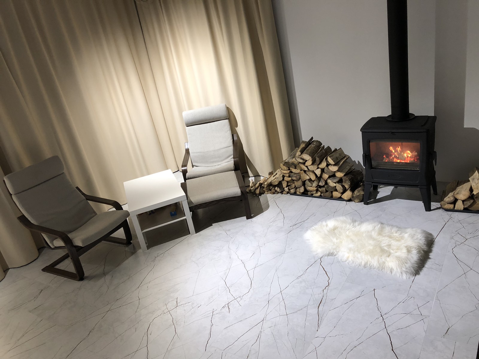 Керамогранит Идальго Sandra White MR 60x120 белый