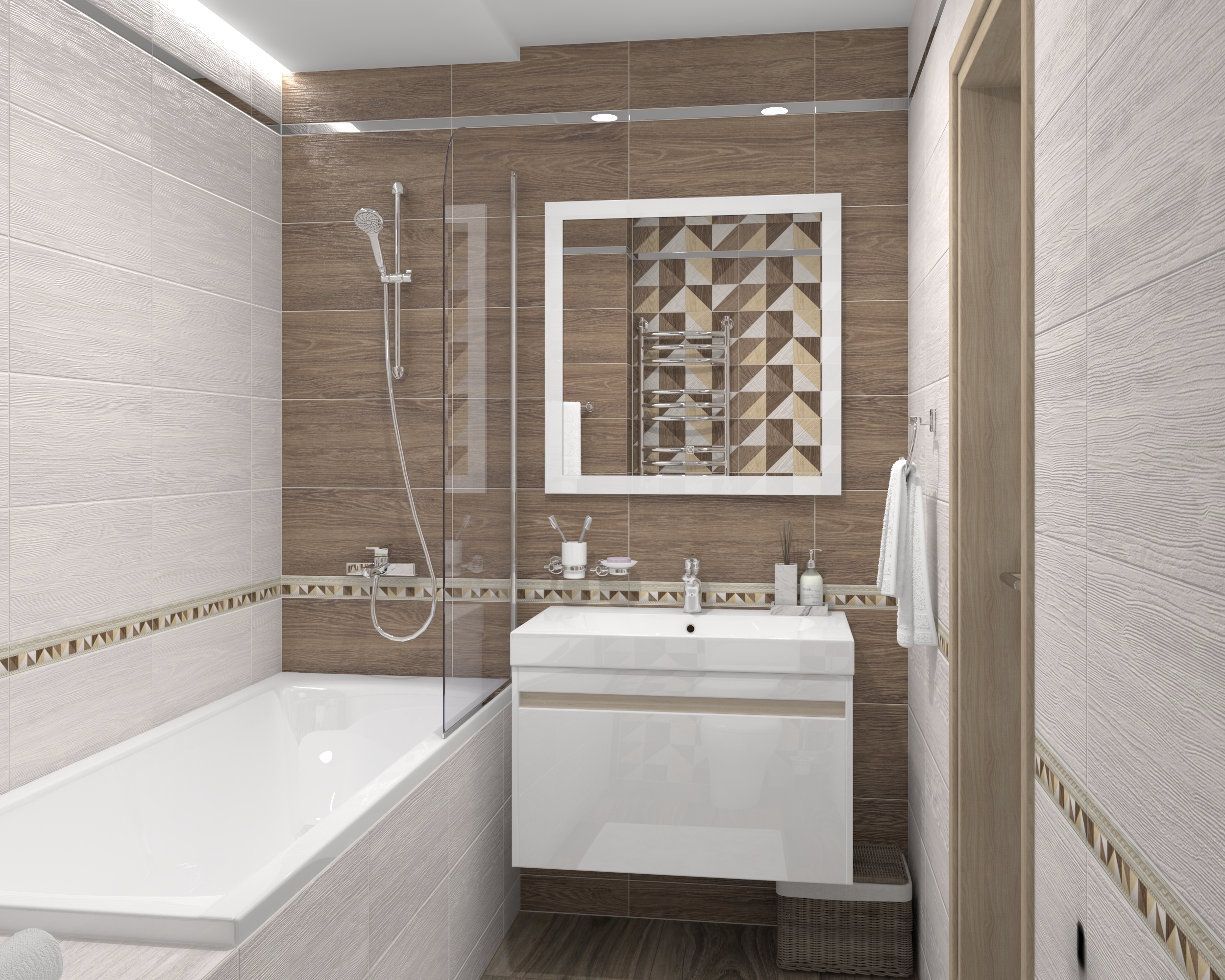 Керамическая плитка (34003) Laparet Village серый 25x50 матовый